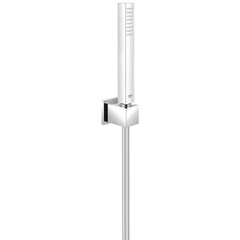 Душовий набір з тримачем, 1 режим струменю Grohe Euphoria Cube (27703000), хром, сталевий, шланг 125 см, матеріал корпусу — сталь,