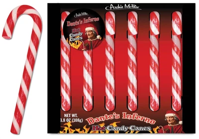Острые конфеты тростинки Archie McPhee Dante's Inferno Hot Candy Canes 108г