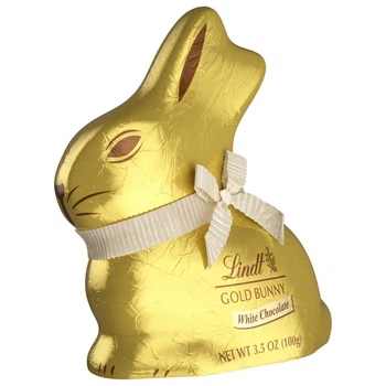 Пасхальный кролик Lindt Goldhase White Chocolate Белый шоколад 100г