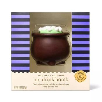 Шоколадна бомбочка з маршмеллоу Halloween Witches' Cauldron Hot Drink Bomb Котел Відьми 45г