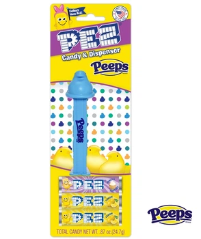 Диспенсер с конфетами Pez Peeps Dispenser & Candy Голубой 24.7г