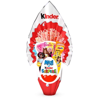 Шоколадное яйцо Kinder Maxi Surprise Barbie 220г