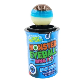 Льодяник-Кільце Crazy Candy Factory Monster Eyeball Ring Pop Око Монстра 25г