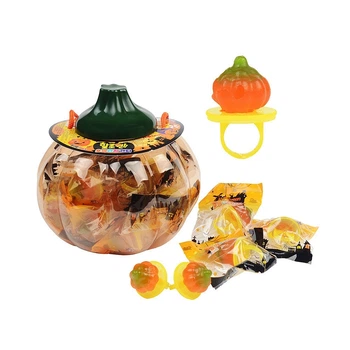 Набор леденцов Halloween Ring Candy Pumpkin Ring Кольцо-Тыква 180г