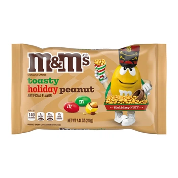 Шоколадное драже M&M'S Toasty Holiday Peanut Арахис 210г
