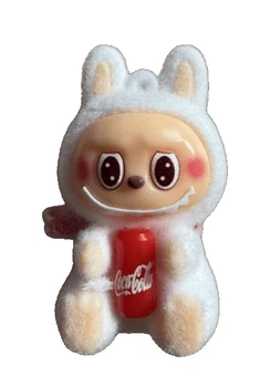 Іграшка-Брелок Pop Mart The Monsters Labubu Coca-Cola 5см Білий