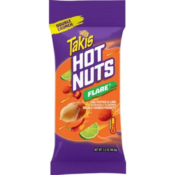 Орехи Takis Hot Nuts Flare Double Crunch Острые 90г