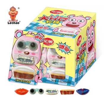 Желейные конфеты Lechao Halloween Candy Nose Mouth Eye Shape Gummy Candy 10г