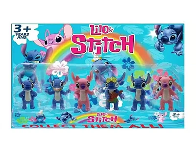 Набір героїв "Стич/Stitch" 3105-2, 6 персонажів 10см, на блістері (6942022802481) Вид 1