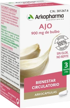 Suplement diety Arkopharma Arkocapsulas Garlic Czosnek dla wsparcia krazenia 48 kapsulek (8470003012676)
