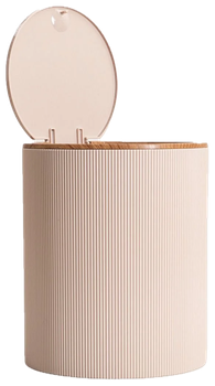 Kosz łazienkowy Homla 243753 Diall Biały 19 x 19 x 22.5 cm Beżowy (5906496773556)