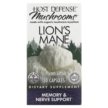 Їжовик гребінчастий Fungi Perfecti Host Defense Lion’s Mane, 30 капсул