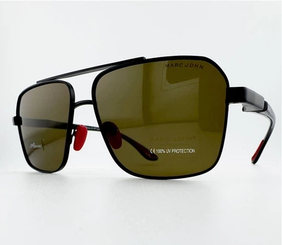 Мужские Cолнцезащитные Очки MARC JOHN MJ0828 Col.01-P7 Polarized Поляризация UV400 Коричневые