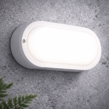 Промышленный LED светильник 12W Sirius накладной овальной формы 6500К белый IP 65