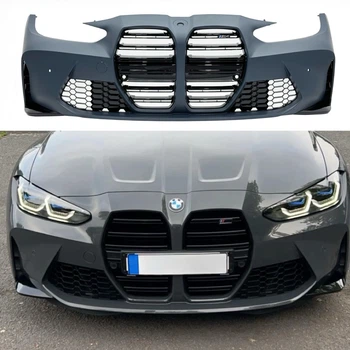 Бампер передній у стилі M4 G82 G83 для BMW 4 series G22 G23 2020- для BMW 4 series G22 / G23 / G26 2020- (9601)
