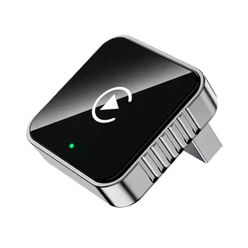 Адаптер для авто CarPlay (7498) для Apple и Android Auto 2в1 USB 5G WiFi Bluetooth Беспроводной Серо-черный