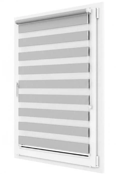 Роллеты День Ночь на окна SunTex 60x150 см Светло-серый