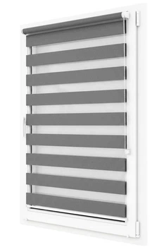Роллеты День Ночь на окна SunTex 120x150 см Темно-серый