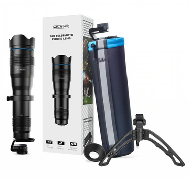 Потужний монокуляр об'єктив Monocular 36x D65 із кріпленням для телефону. Підзорна труба телескоп для спостереження