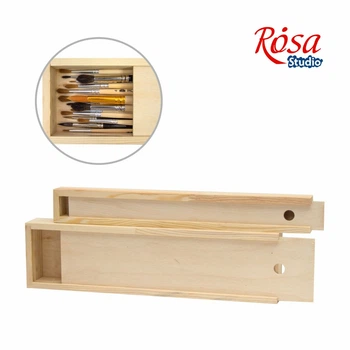 Пенал для пензлів дерев'яний ПК8 38×9,8×4см ROSA Studio