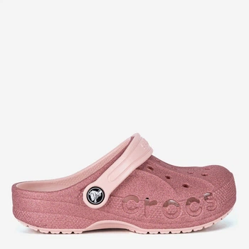 Детские кроксы-сабо для девочки Crocs Baya Glitter Clog Toddlers 207014-6SR 5905588797913 23-24 Розовые (5905588798026)