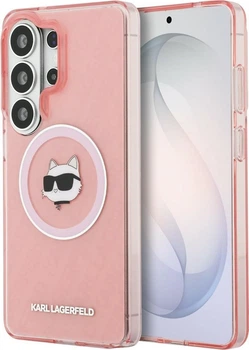 Чохол Karl Lagerfeld IML Repeated Choupette MagSafe для Samsung Galaxy S26 Ultra Pink (KLHMS26LHMKBCHOP)