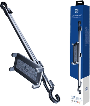 Uchwyt samochodowy 3mk Double Headrest Holder Black (5903108543217)