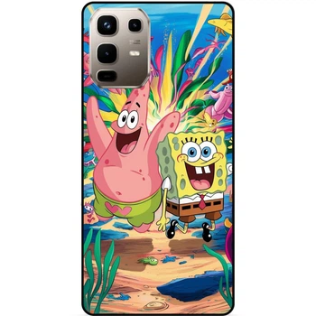 Силиконовый бампер чехол Candy для Infinix Note 50 Pro Plus 5G (X6856) с картинкой Sponge Bob Губка Боб
