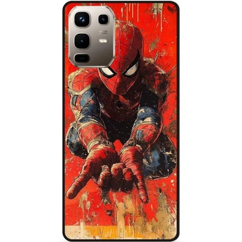 Силиконовый бампер чехол Candy для Infinix Note 50 Pro Plus 5G (X6856) с рисунком Spider man Человек паук Майлз Моралес