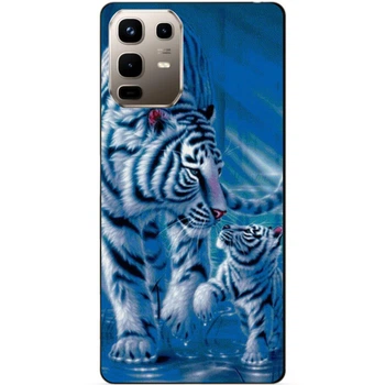 Чехол силиконовый бампер Candy для Infinix Note 50 Pro Plus 5G (X6856) с рисунком Тигры