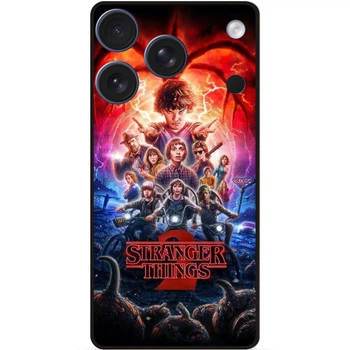 Силиконовый бампер чехол Candy для Iphone 17 Pro с картинкой Очень странные дела Stranger things