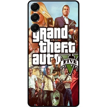 Чехол силиконовый бампер Candy для Samsung A57 с рисунком ГТА GTA