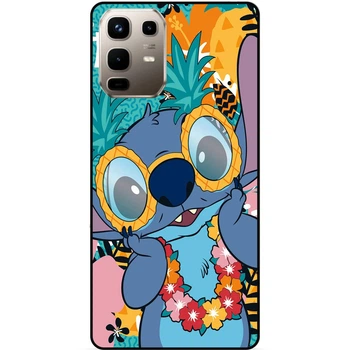 Силиконовый бампер чехол Candy для Infinix Note 50 Pro Plus 5G (X6856) с рисунком Стич Stitch