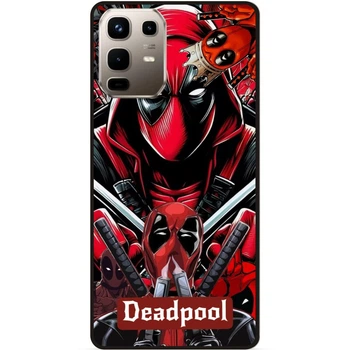 Силиконовый бампер чехол Candy для Infinix Note 50 Pro Plus 5G (X6856) с рисунком Deadpool Дэдпул
