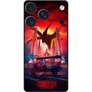 Силиконовый бампер чехол Candy для Iphone 17 Pro Max кино Очень странные дела Stranger things
