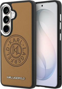 Чохол Karl Lagerfeld Perforated KL MagSafe для Samsung Galaxy S26 Plus Brown (KLHMS26MPSKRPMW)