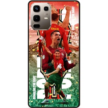 Силиконовый бампер чехол Candy для Infinix Note 50 Pro Plus 5G (X6856) с рисунком Ronaldo Португалия Роналдо