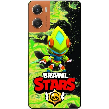 Чохол силіконовий бампер Candy для Motorola Moto G06 з Героєм Brawl Stars Бравл Старс Леон Хутра Brawl