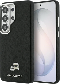 Чохол Karl Lagerfeld Saffiano KC Metal Logo MagSafe для Samsung Galaxy S26 Ultra Black (KLHMS26L6PFKCLK)