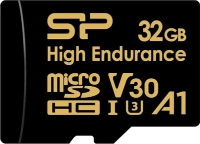 Карта пам'яті Silicon Power High Endurance microSDHC 32GB Class 10 UHS-I U3 A1 V30 + SD адаптер (SP032GBSTHDV3V1HSP)