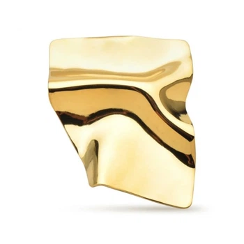 Брошь из стали BROCHE бижутерия Модерн Всплеск золотистая BRBF115349