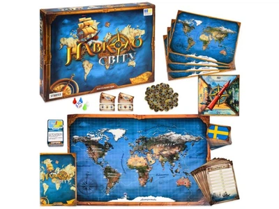 Настольная игра Вокруг света, Strateg, 30110