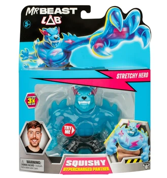Игрушка Мистер Бист MrBeast Lab Heroes of Goo Jit Zu Goo Hypercharged Panther Сквиш