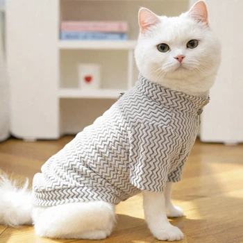 Кофта для котов (кошек) Зигзаг XS Серый