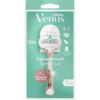 Бритва для гоління VENUS 5 Deluxe Smooth Sensitive (бритва+касета) (8700216321204)