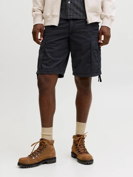 Шорти короткі чоловічі Jack & Jones 12291369 M Black (5715830550070)
