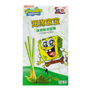 Палочки Junyi Поки Spongebob Губка Боб с Матчей 48g