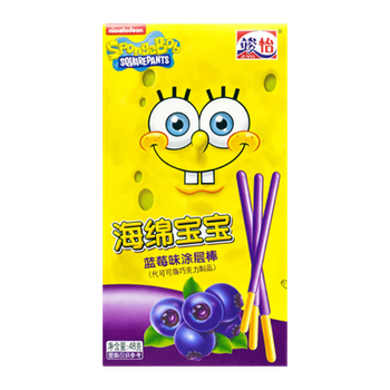 Палочки Junyi Поки Spongebob Губка Боб с Голубикой 48g