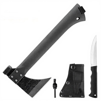 Туристична сокира з ножем та кресалом VHG S-5, Black