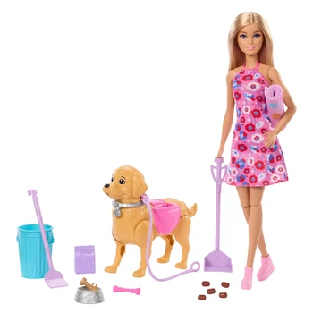 Лялька Barbie Прогулянка з песиком (JJB46)
